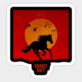 Derby day Sticker